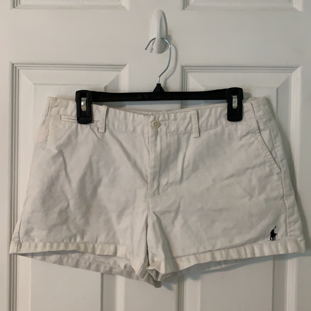 White polo Ralph Lauren sport Shorts